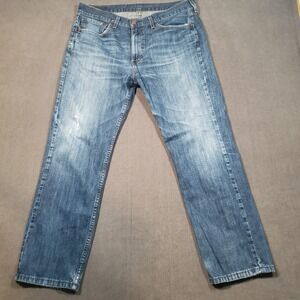 Levi's 514 Straight Fit Jeans Mens 34x29 Blue Medium Wash Denim